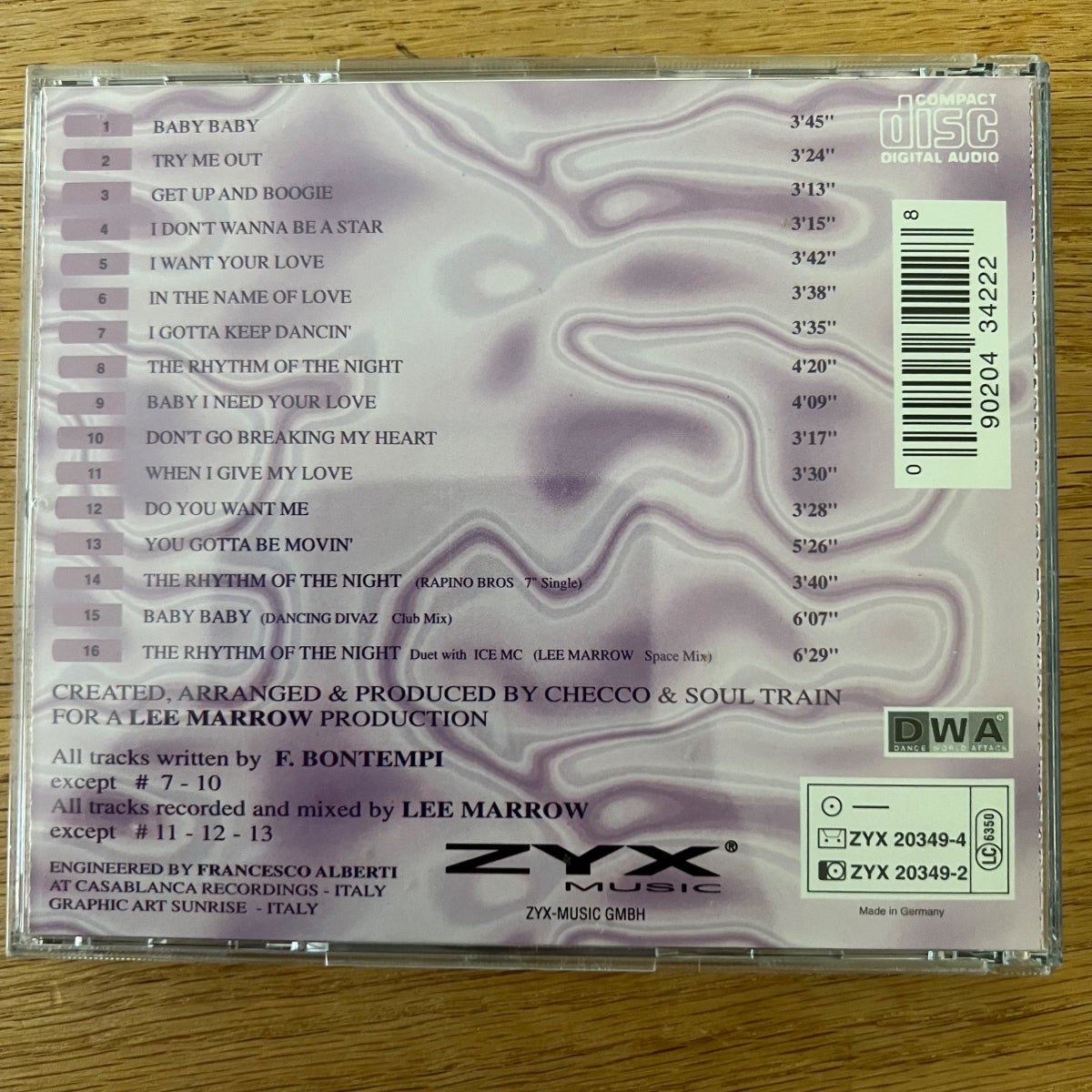 Corona - Le Rythme de la Nuit / CD -1. D Press. 1995 - (M-/M-)