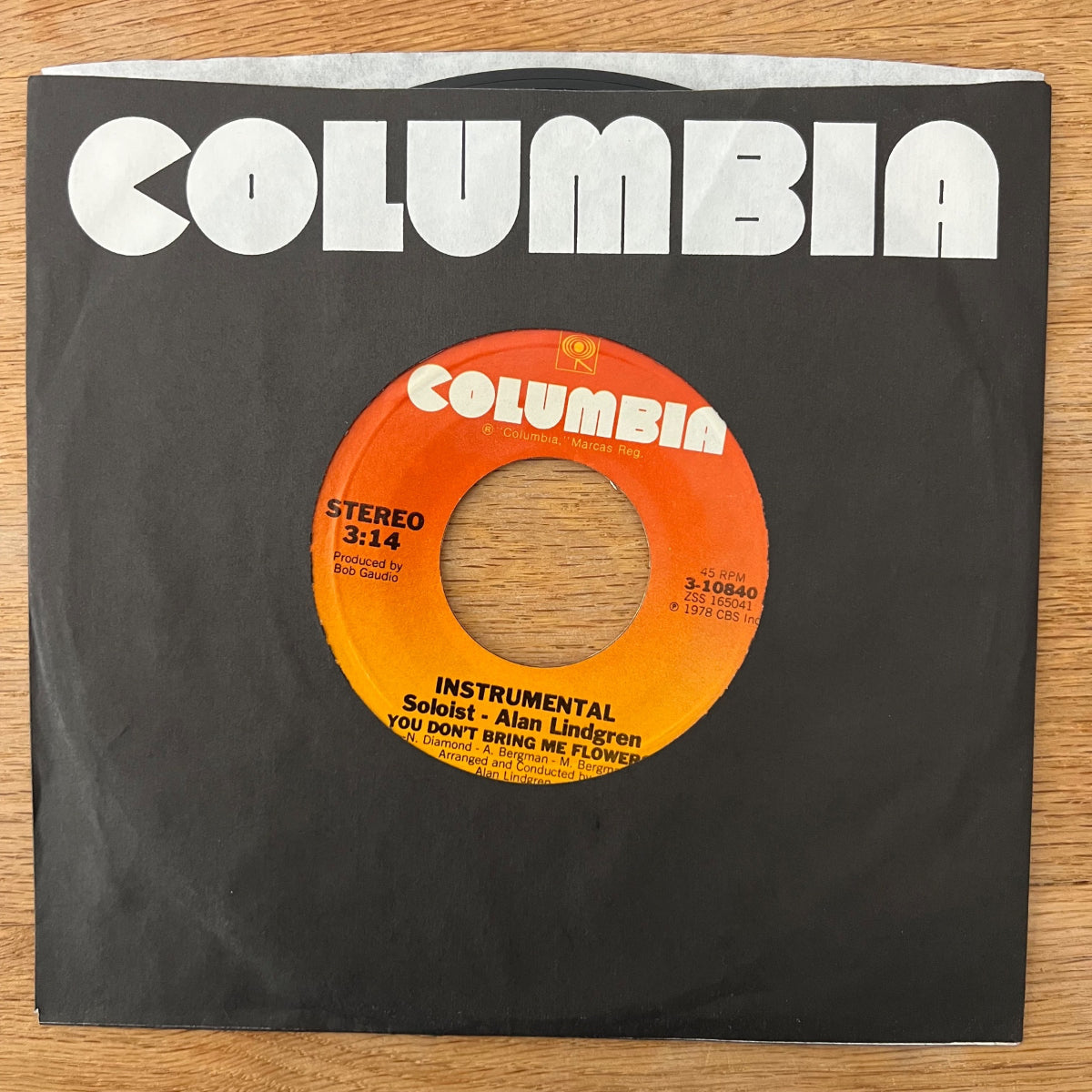 Barbara Streisand & Neil Diamond - You Don't Bring Me Flowers / 1ère édition américaine. 1978 - (M-/M-)