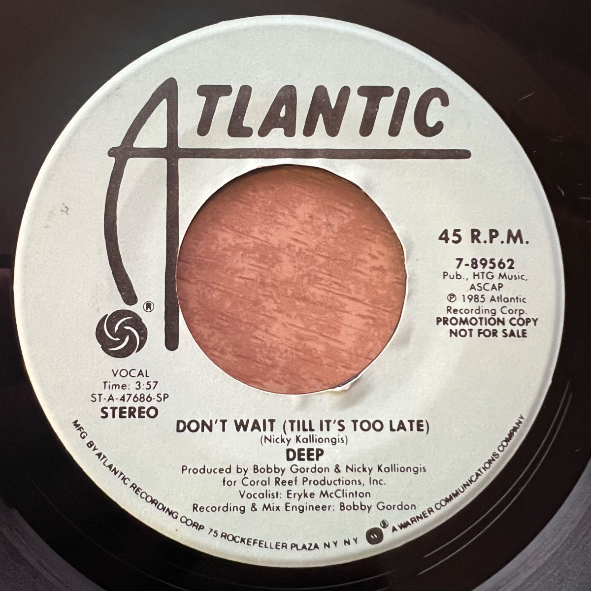 Deep - Don't Wait / US-Promo 1985 - (VG+/Neutral)