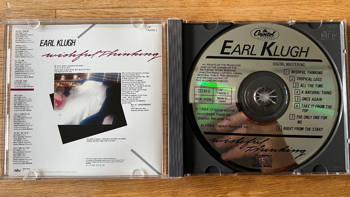 Earl Klugh - Wishful Thinking / 1. EU Press. 1984 - (M-/M-)