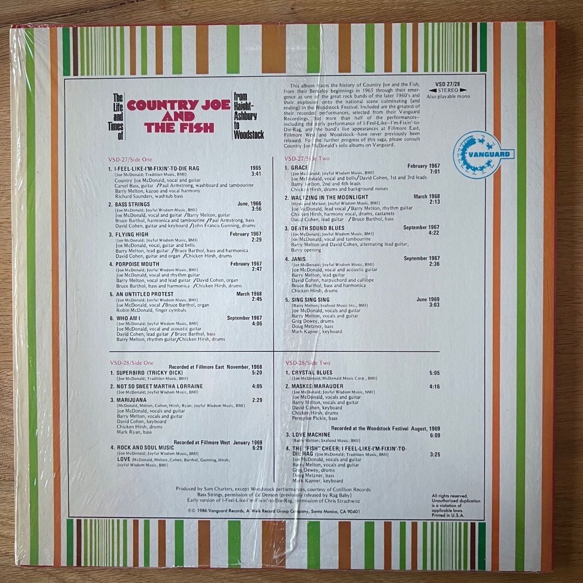 Country Joe & The Fish - The Life And Times.. / 2 LP - US-Press. 1986 - (M-/M-)