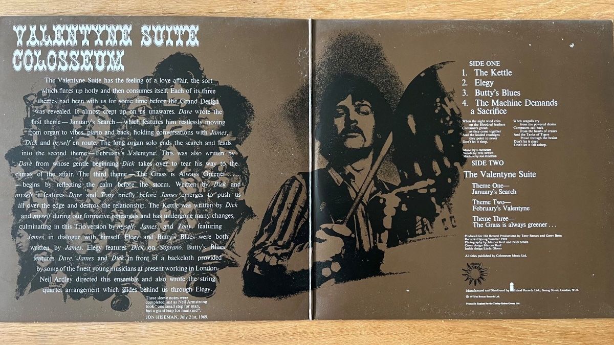Colosseum - Valentyne Suite / UK Press. 1972 - (M-/M-)