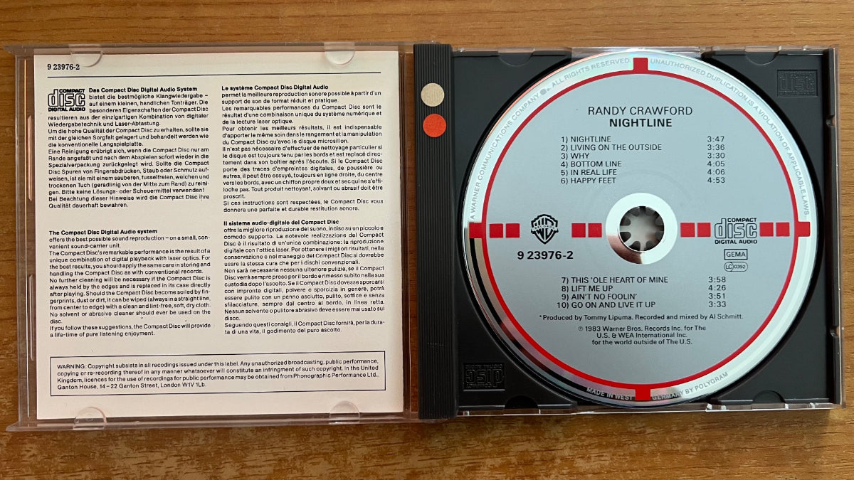 Randy Crawford - Nightline / CD - 1st D-Press. 1984 on CD - (M-/M-)