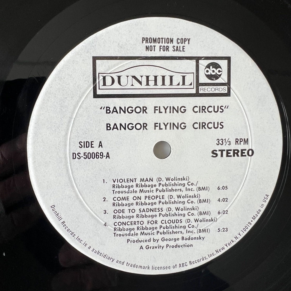 Bangor Flying Circus - Same / US Promo 1969 - (M-/VG+)