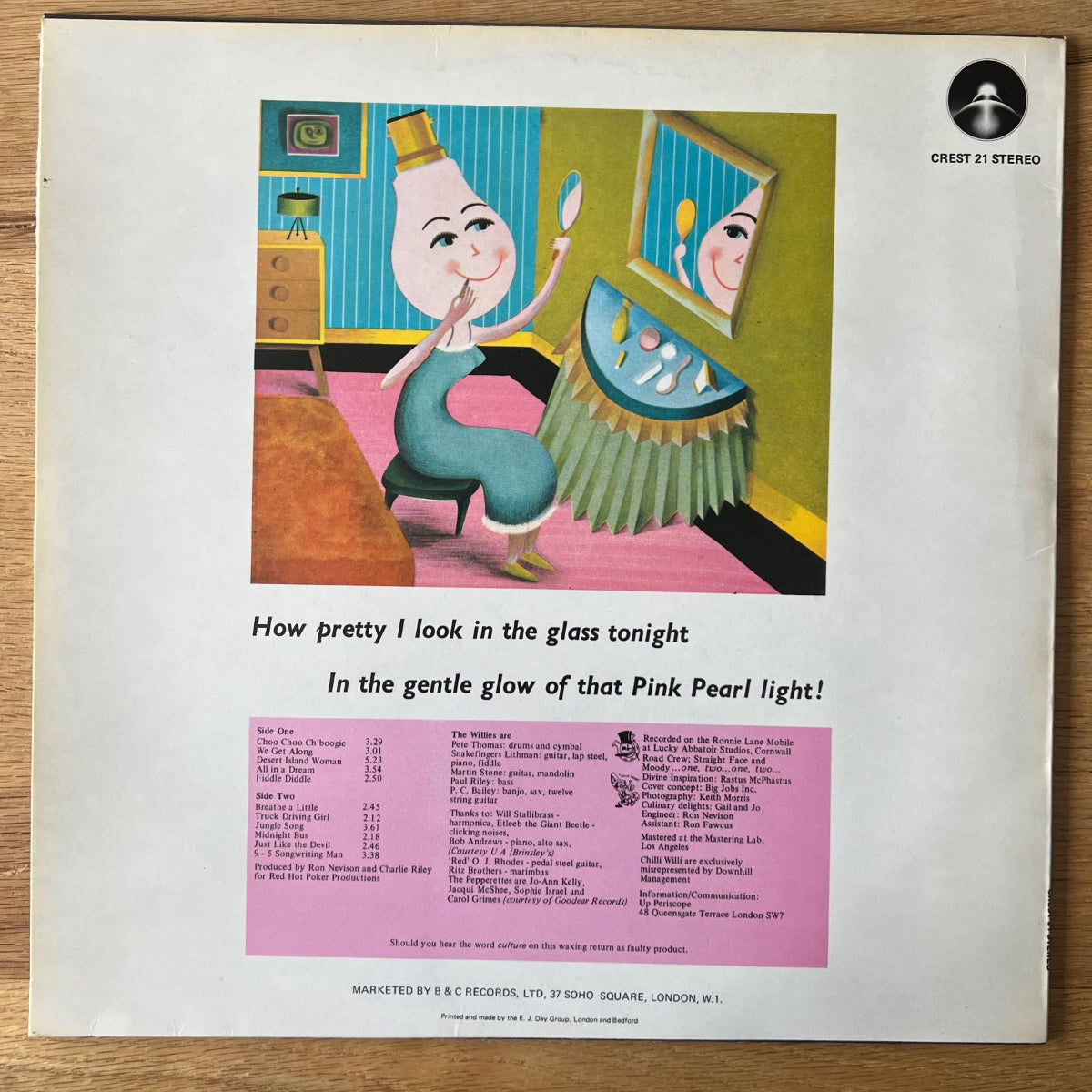 Chilli Willi & Red Hot Peppers - Bongos Over Balham / 1st UK Press. 1974 - (M-/M-)