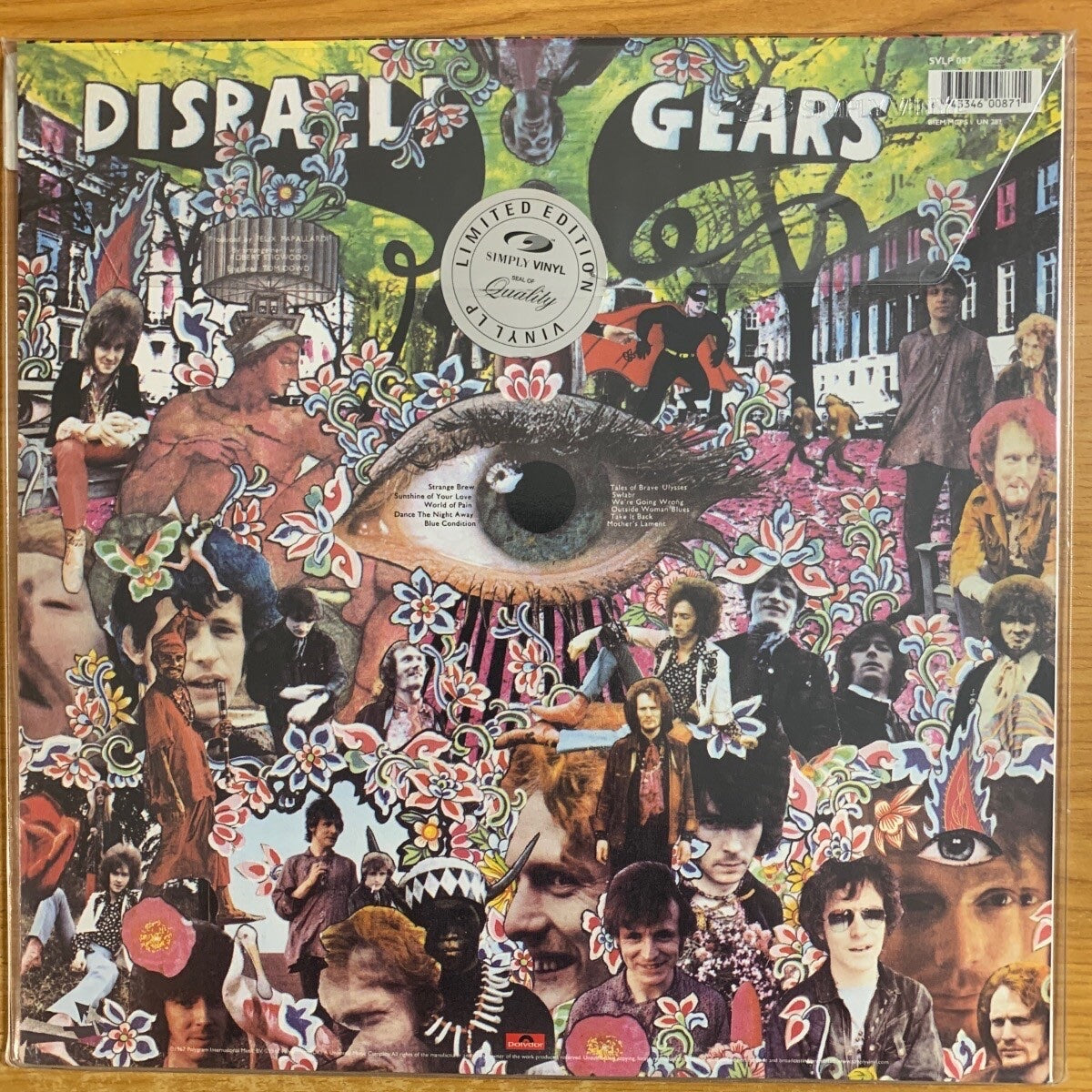 Cream - Disraeli Gears / UK Press. - 180gr Vinyl - Limited Edition (Mint/M- & Sealed)