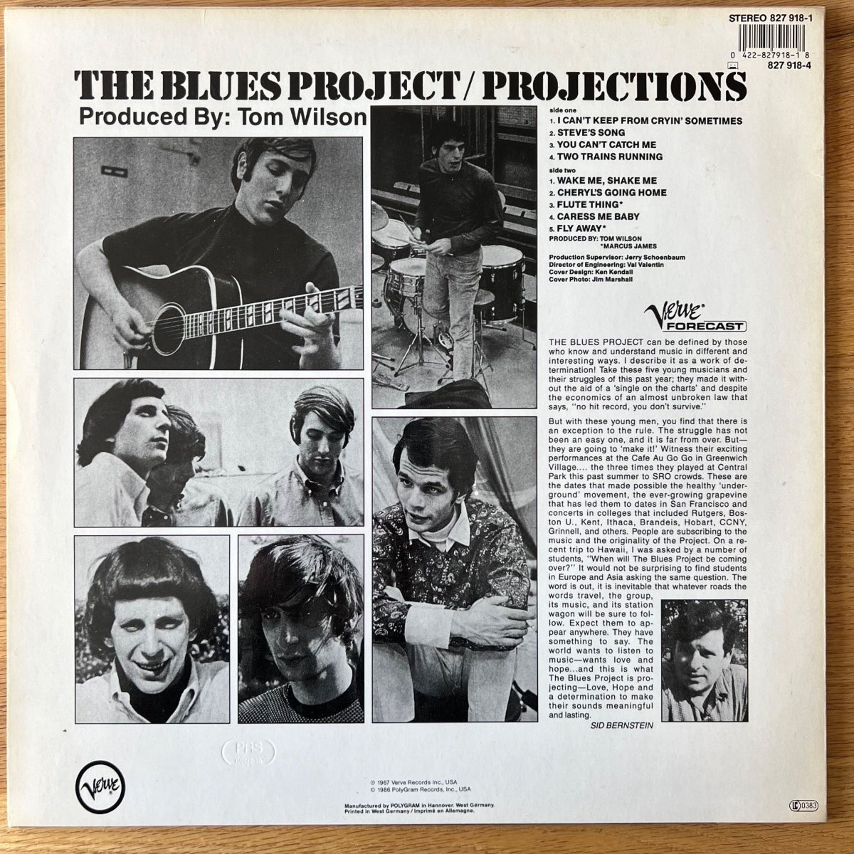 Blues Project - Projections / D-Press. 1986 , RE von 1966 - (M-/M-)