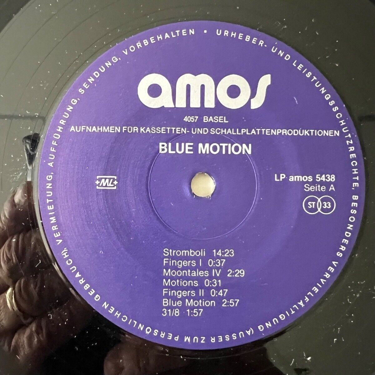 Blue Motion - Idem / 1. Presse suisse. 1980 - Édition limitée - (M-/M-)