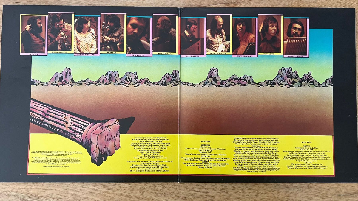 Ian Carr with Nucleus - Labyrinth / 1. UK Press. 1973 - (M-/M-)