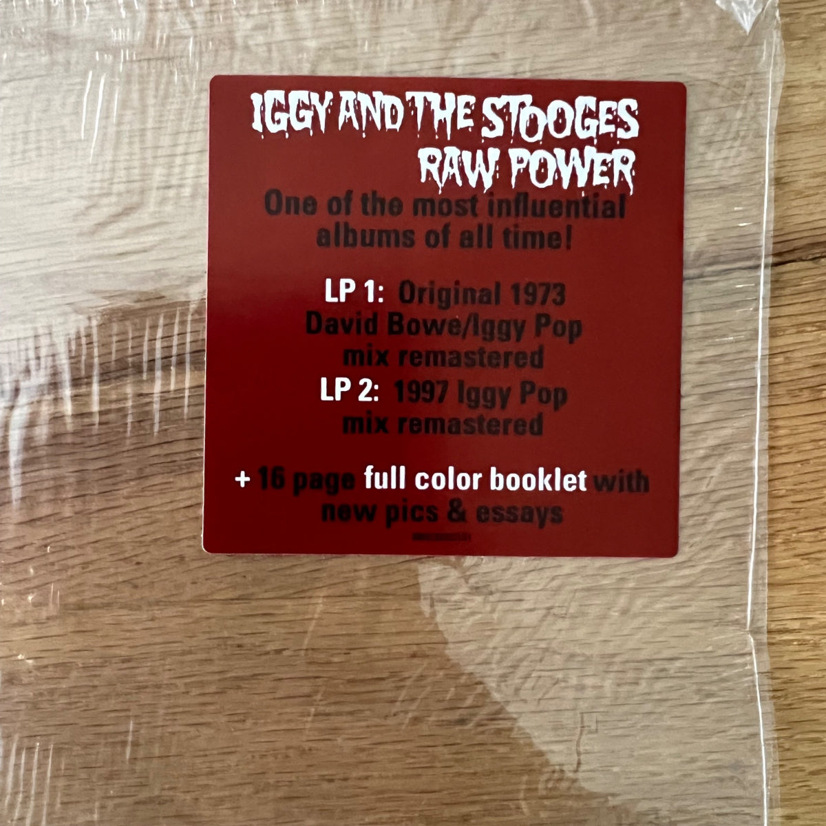 Iggy And The Stooges - Raw Power / 2 LP & Booklet - US Press. 2012 - (M-/M-)