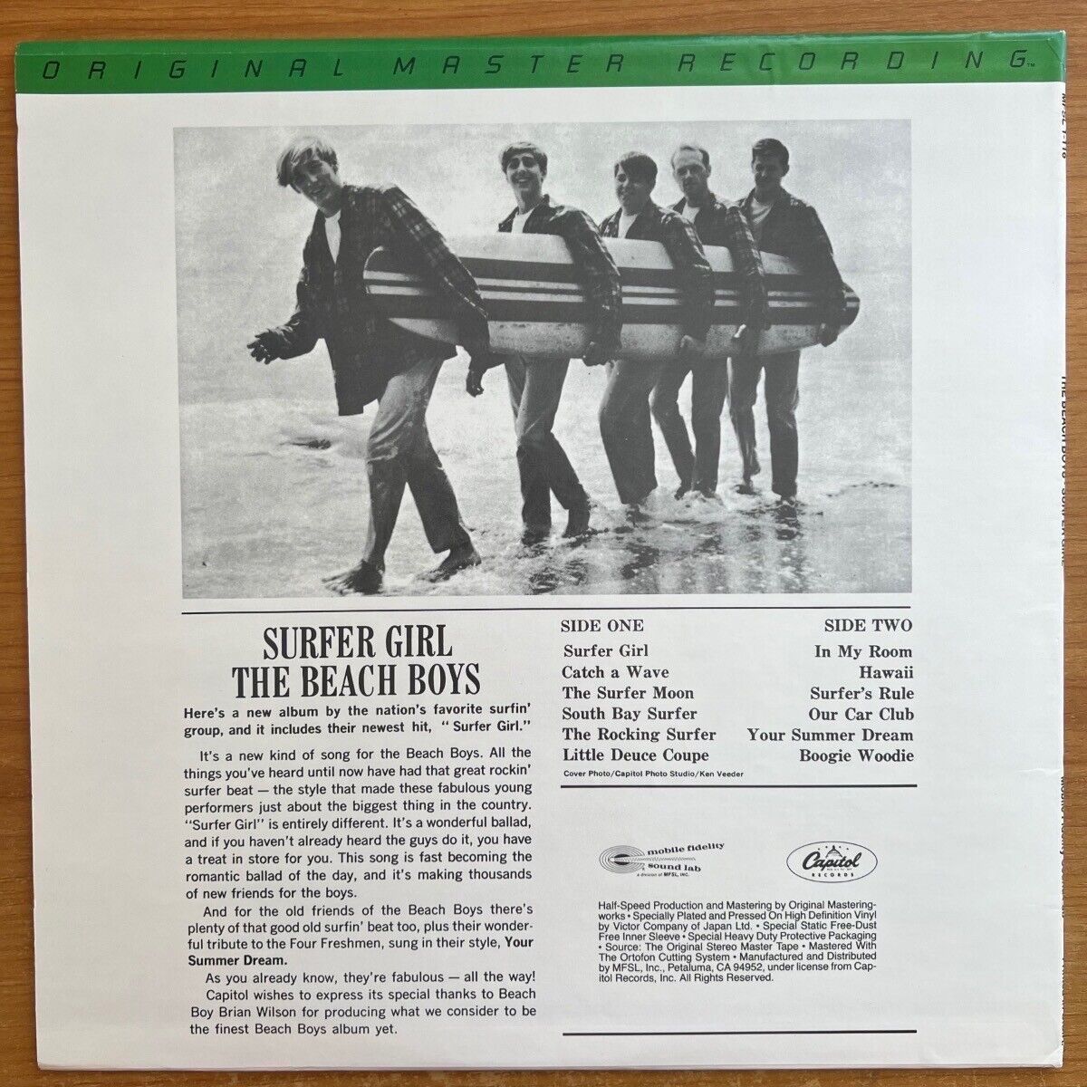 Beach Boys - Surfer Girl / Audiophile MFSL 1983 - (M-/M-)
