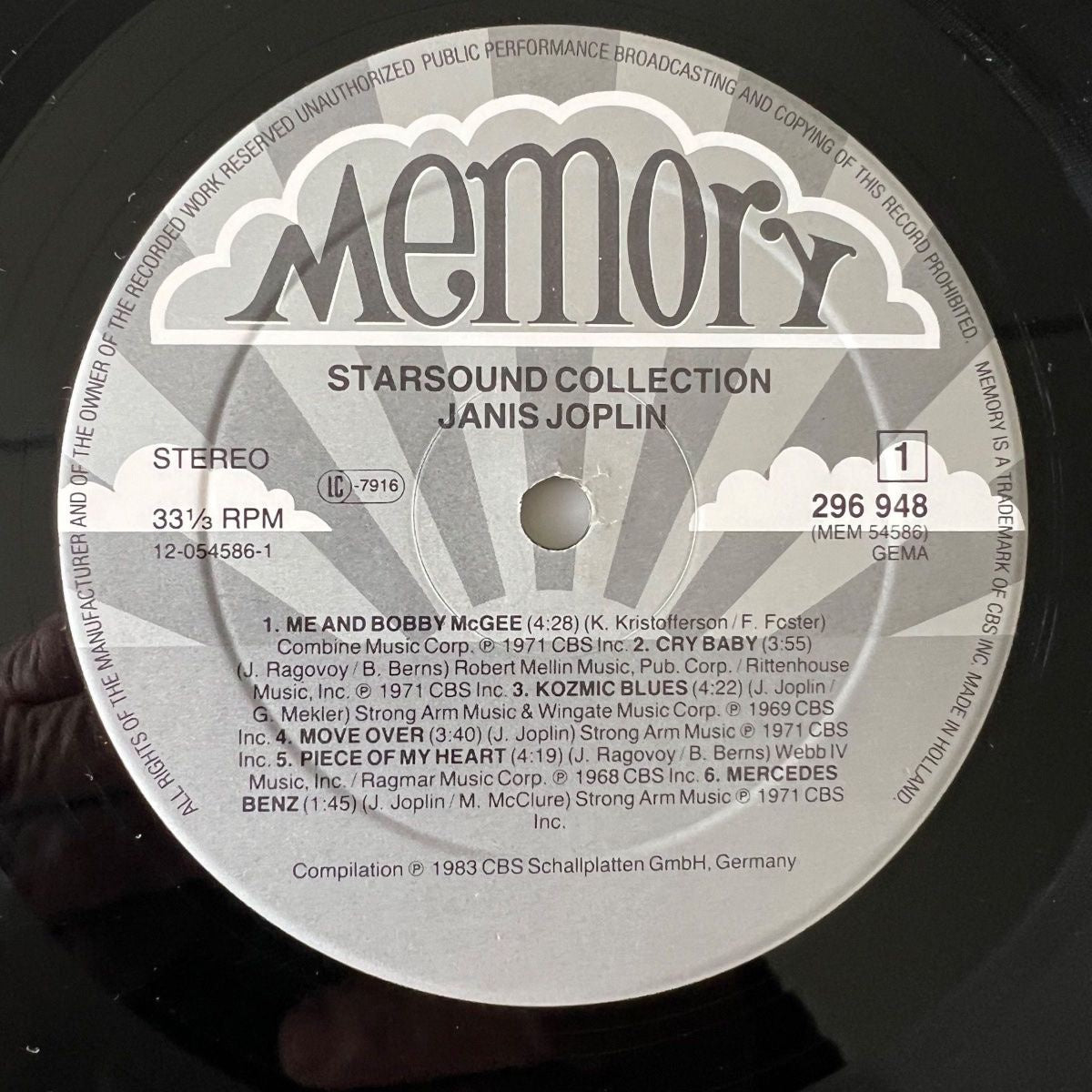 Janis Joplin - Starsound Collection / 1. NL 1983 -Half Speed