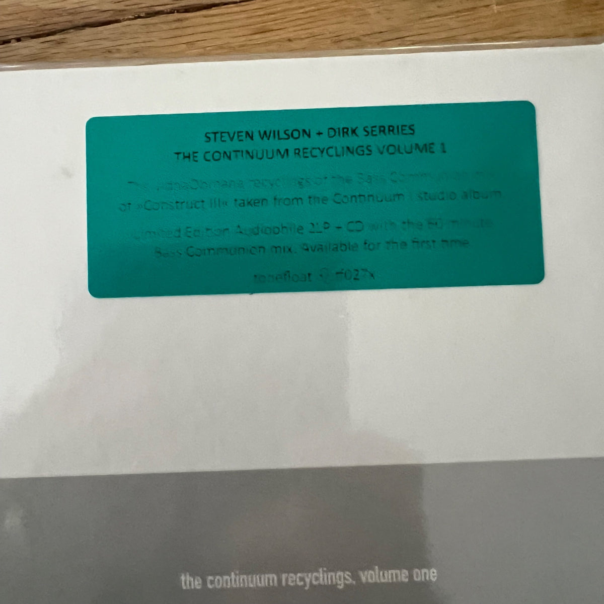 Continuum, Bass Communion, Vidnaobmana - Continuum Recycling Vol. 1 / 2 LP - 1. NL-Press2006 - (Mint)