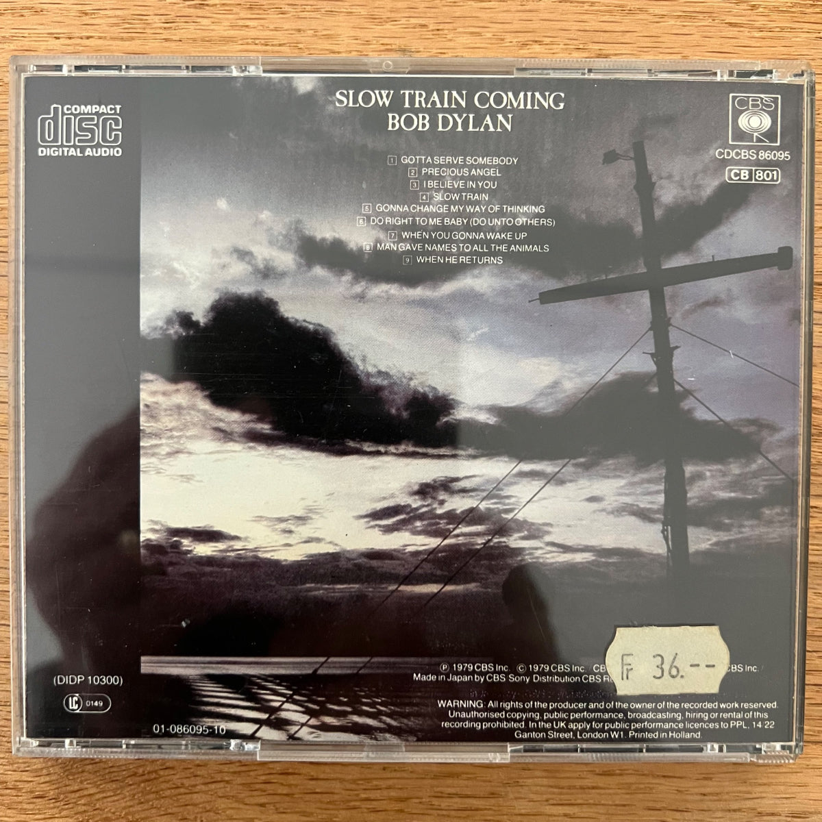 Bob Dylan - Slow Train Coming / CD - 1. NL-Press. 1986 - (M-/M-)