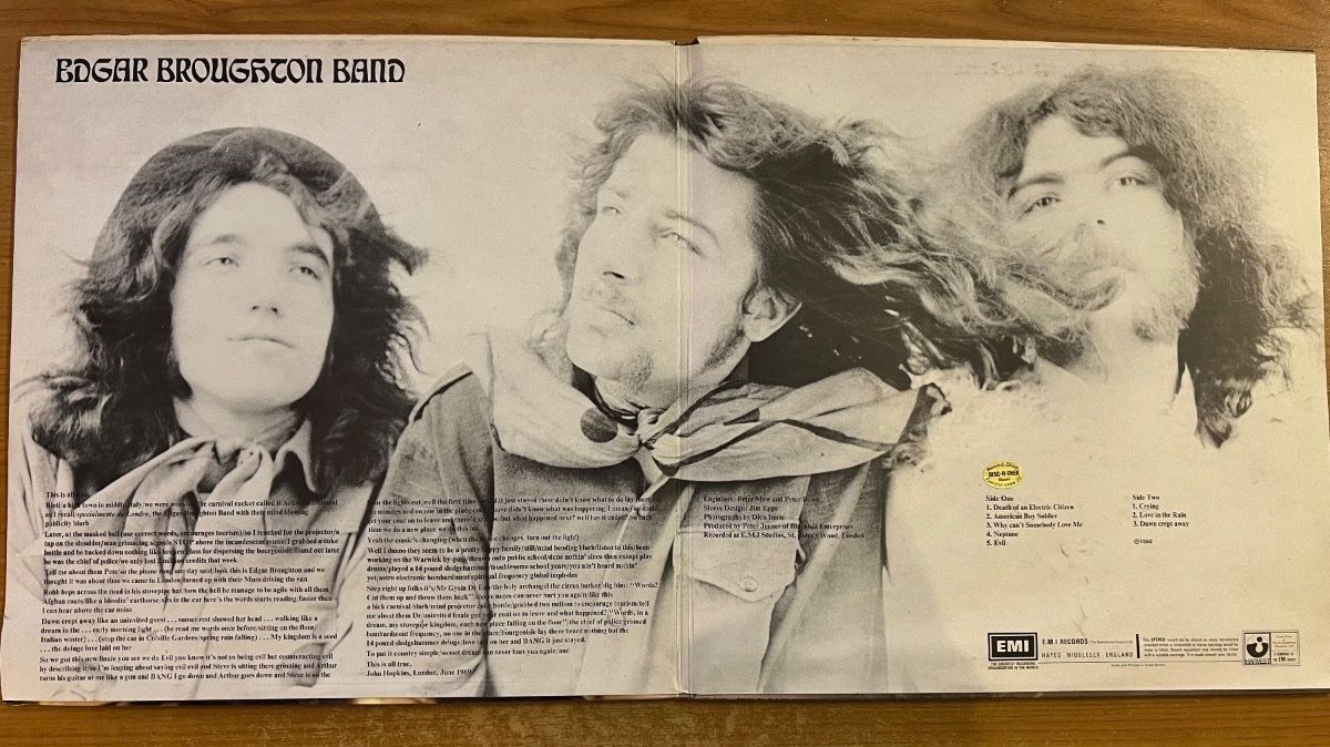 Edgar Broughton Band - Wasa Wasa / 1re édition britannique. 1969 - (M-/M-)