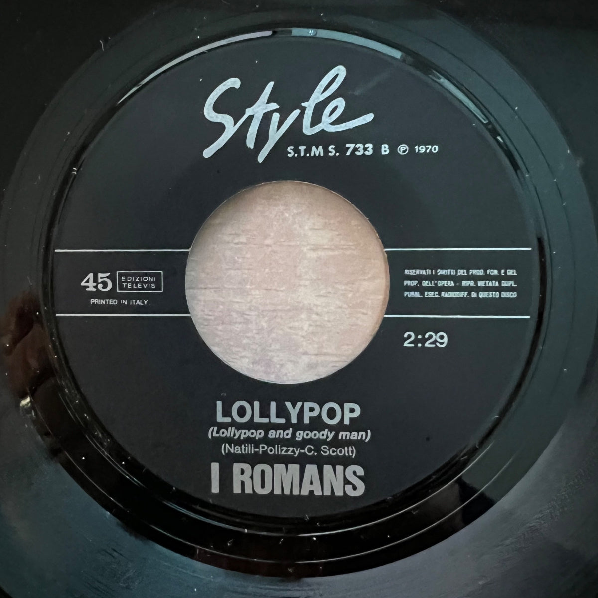 I Romans - Nel Fondo Di Un Bicchiere / 1. Italy 1970 - (M-/VG++)