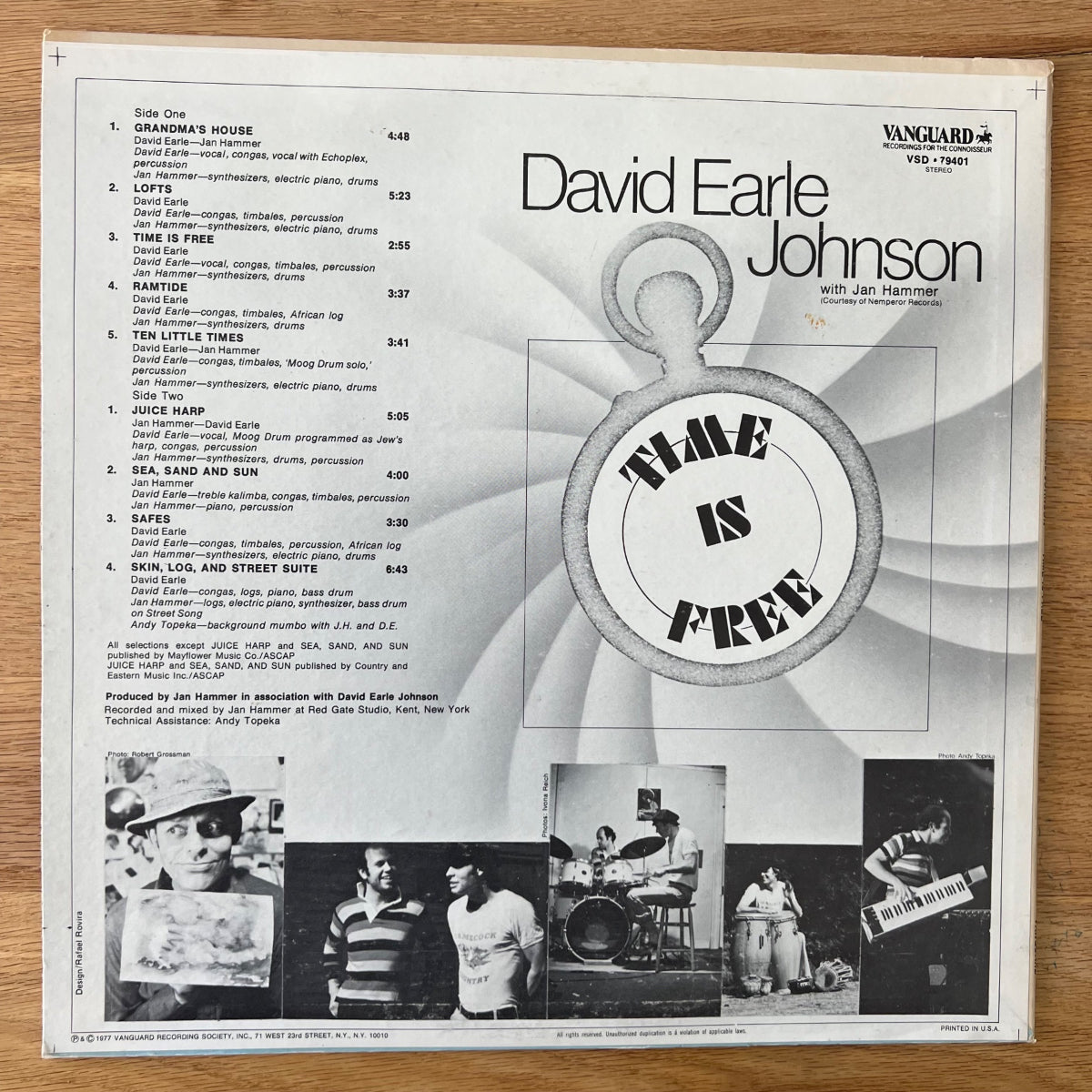 David Earle Johnson - Time Is Free / 1. US Press. 1977 - (M-/VG++)