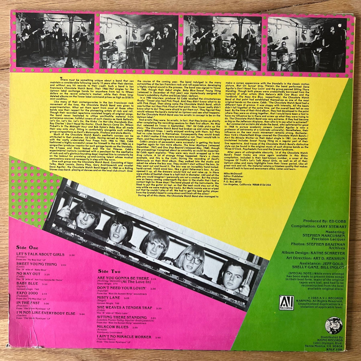 Chocolate Watchband - The Best Of / 1st US Press. 1983 - (M-/VG++)