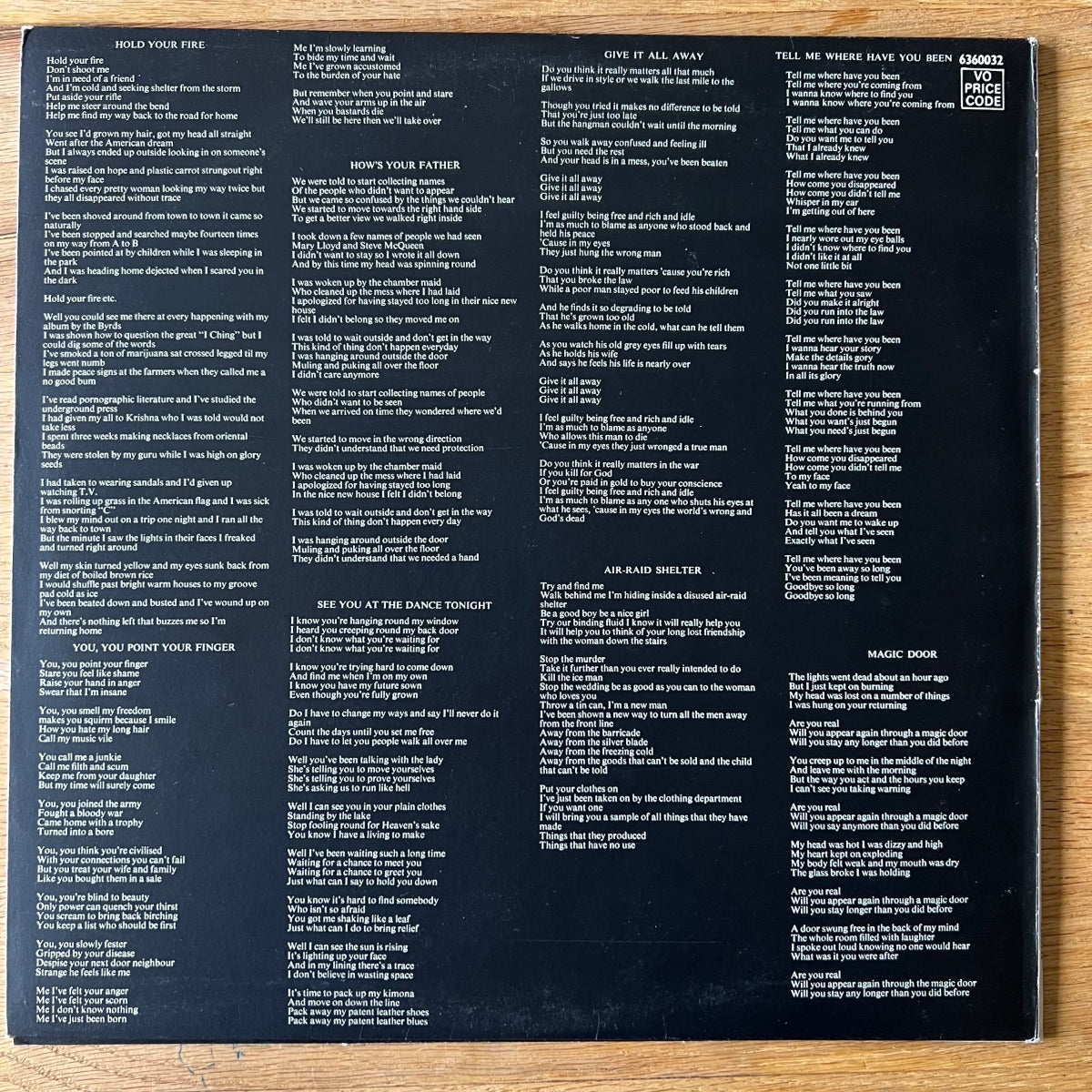 Patto - Hold Your Fire / 1st UK Press. 1971 - Gimmix Fold-Out Cover - (M-/VG+)