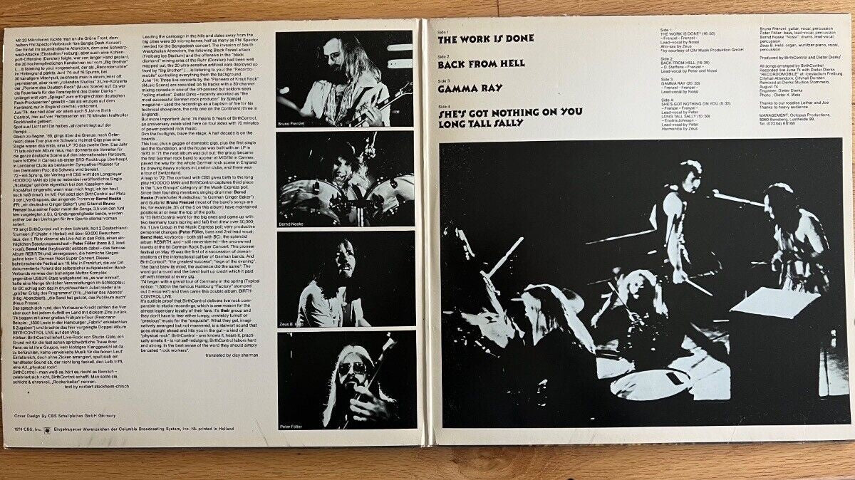 Birth Control - Live / 2 LP - 1st NL pressing 1974 - (M-/VG++)