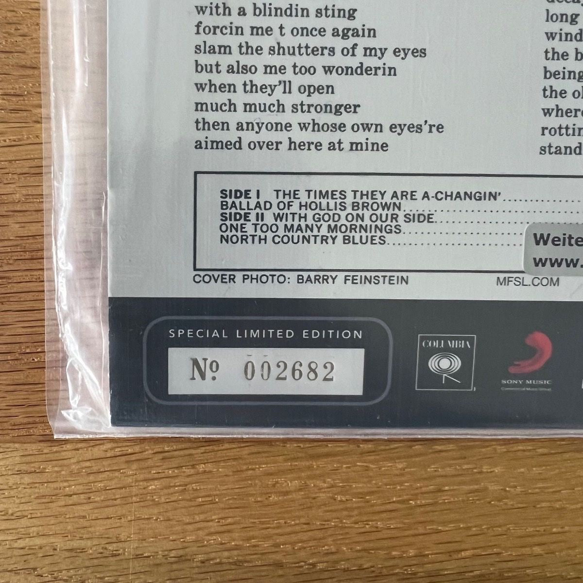 Bob Dylan - The Times They Are.. // 2 LP - Audiophile MFSL 2014 - (Mint & Sealed)