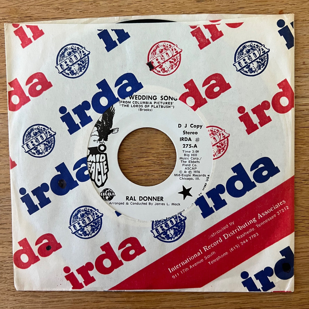 Ral Donner - The Wedding Song / US-Promo 1976 - (M-/VG++)