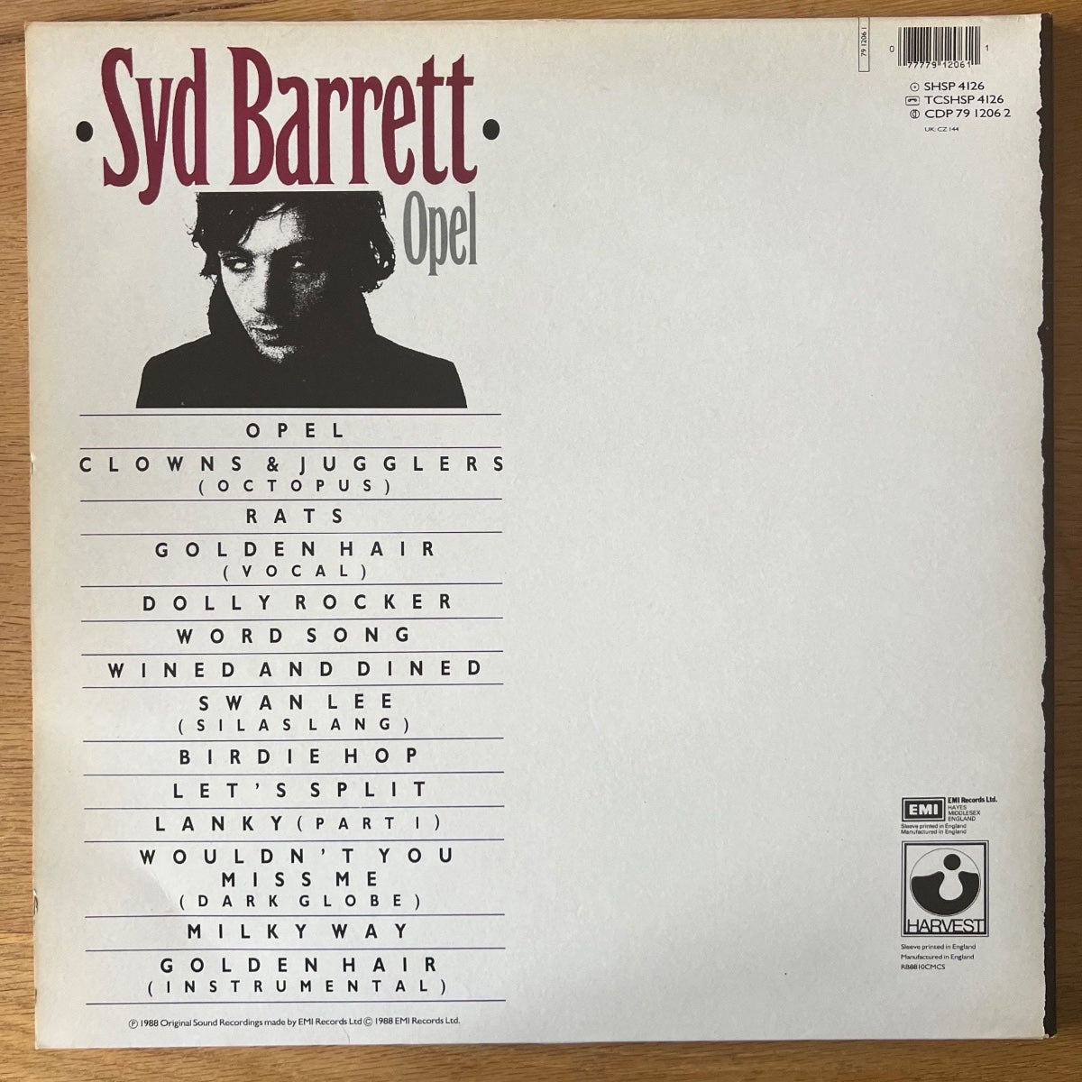 Syd Barrett - Opel / 1. Presse britannique. 1988 - (Valeur VG++/Valeur VG++)