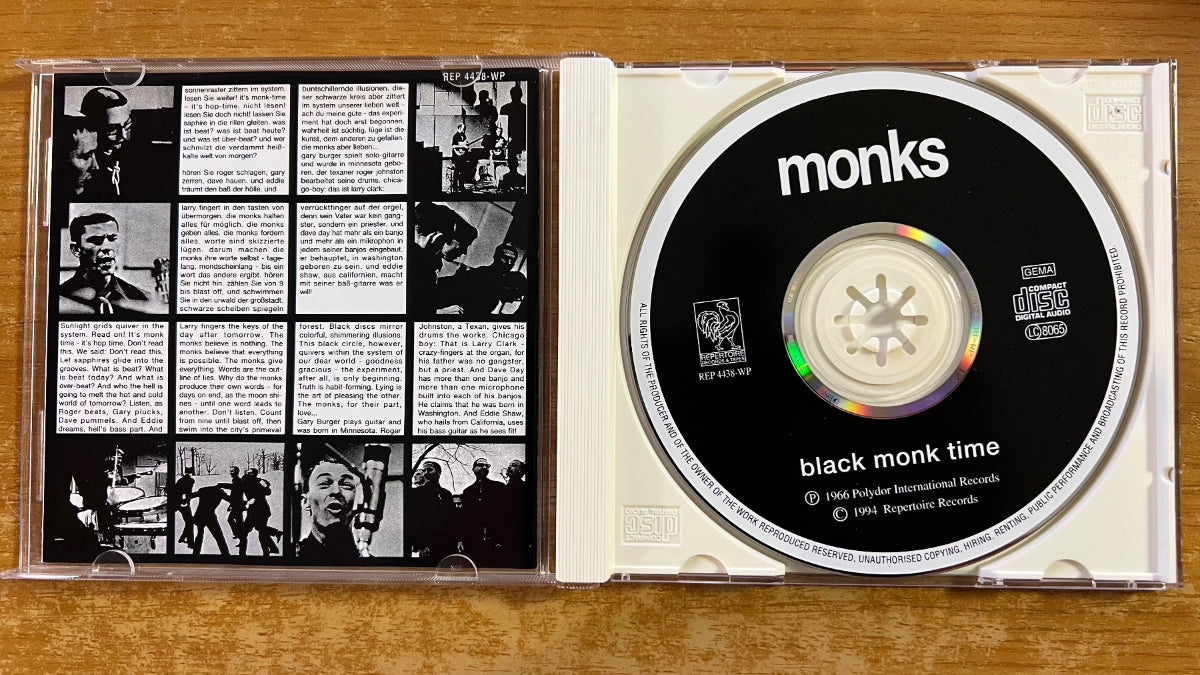 Monks - Black Monk Time / CD - 1st D-Press. 1994 - (M-/M-)