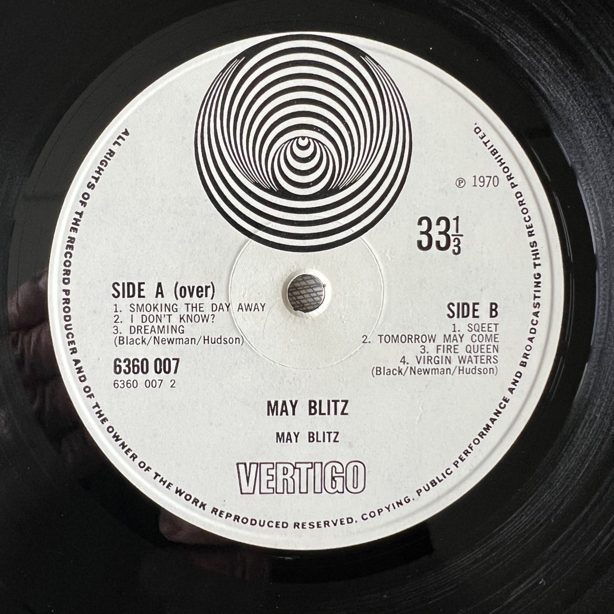 May Blitz - Same / 1st UK Press. 1970 - Misprint - (M-/M-)
