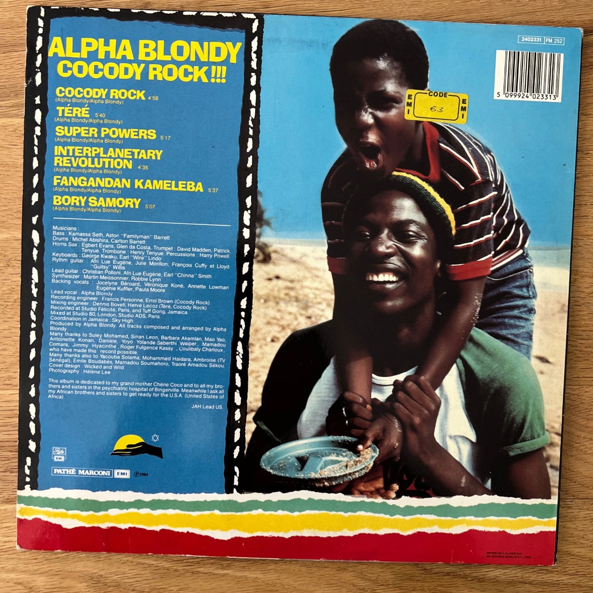 Alpha Blondy - Cocody Rock !!! / 1. France-Press. 1984 - (VG++/VG++)