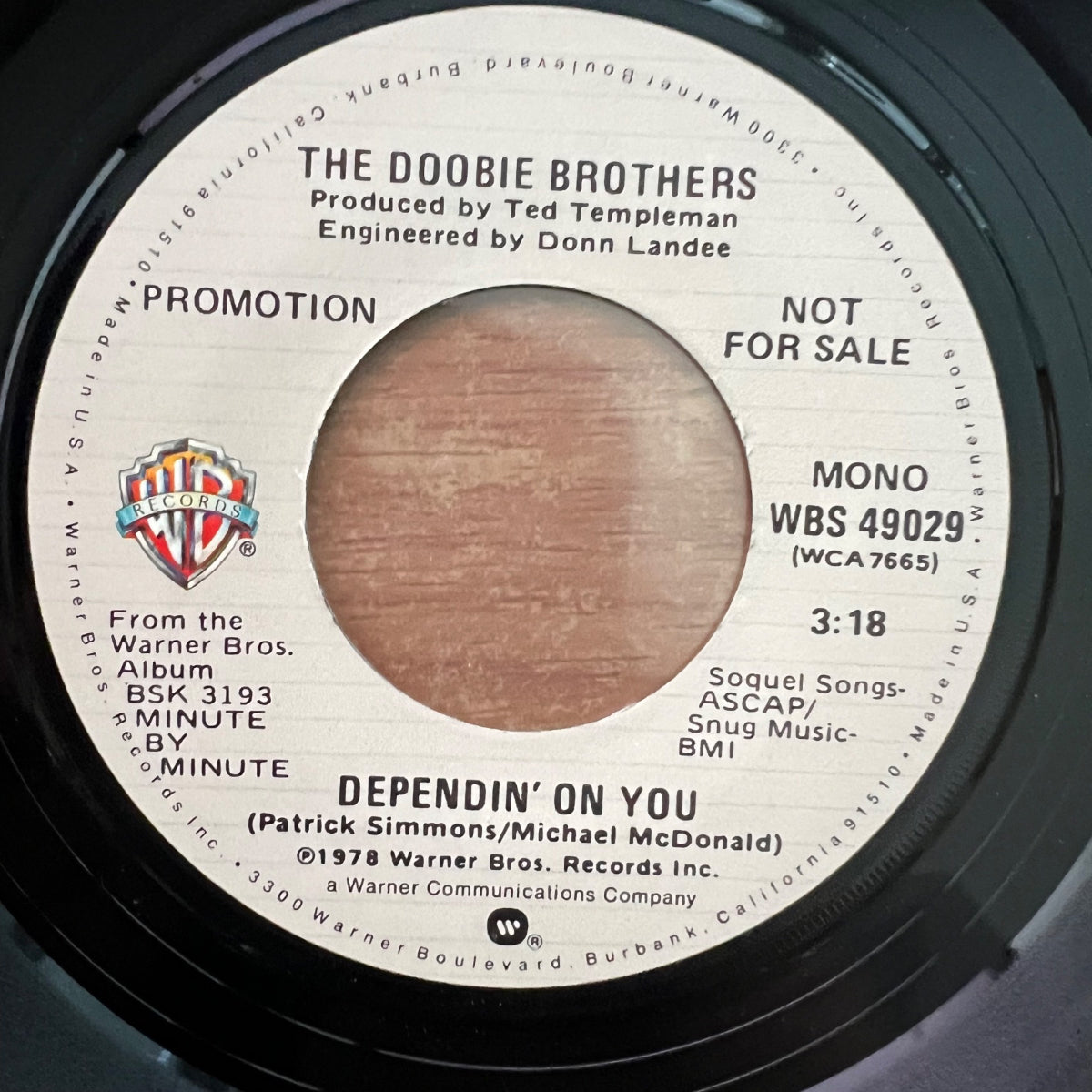 Doobie Brothers - Depending' On You / US-Promo 1979 - (M-/Neutral)