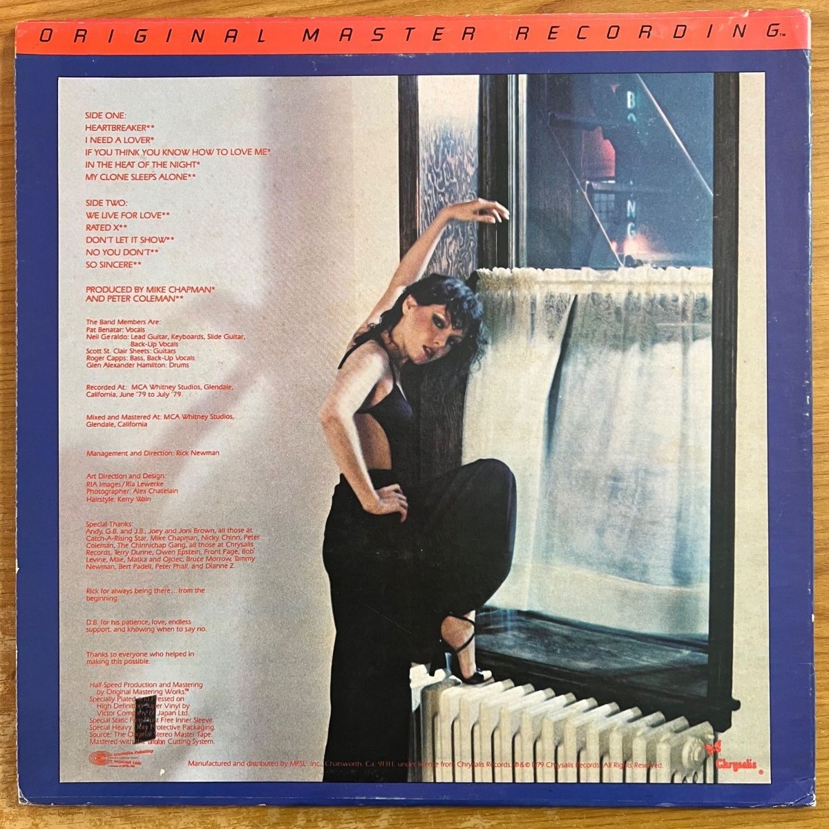 Pat Benatar - In The Heat Of The Night / Audiophile MFSL 1981 - (M-/VG+)
