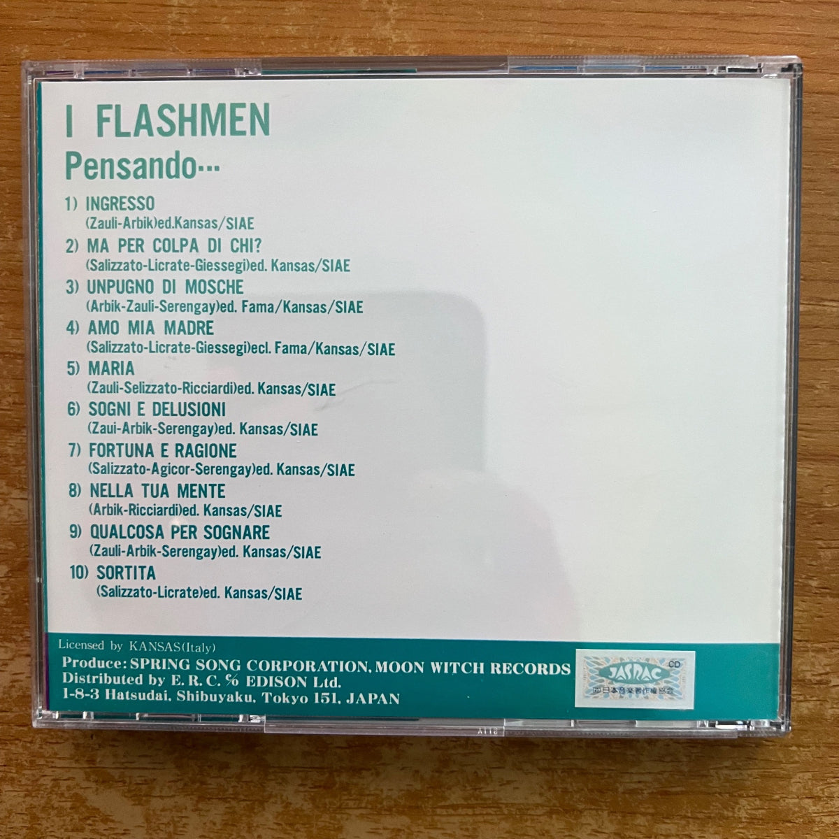 I Flashmen - Pensando.... / CD - 1st Japan Press. 1991 on CD - (M-/M-)