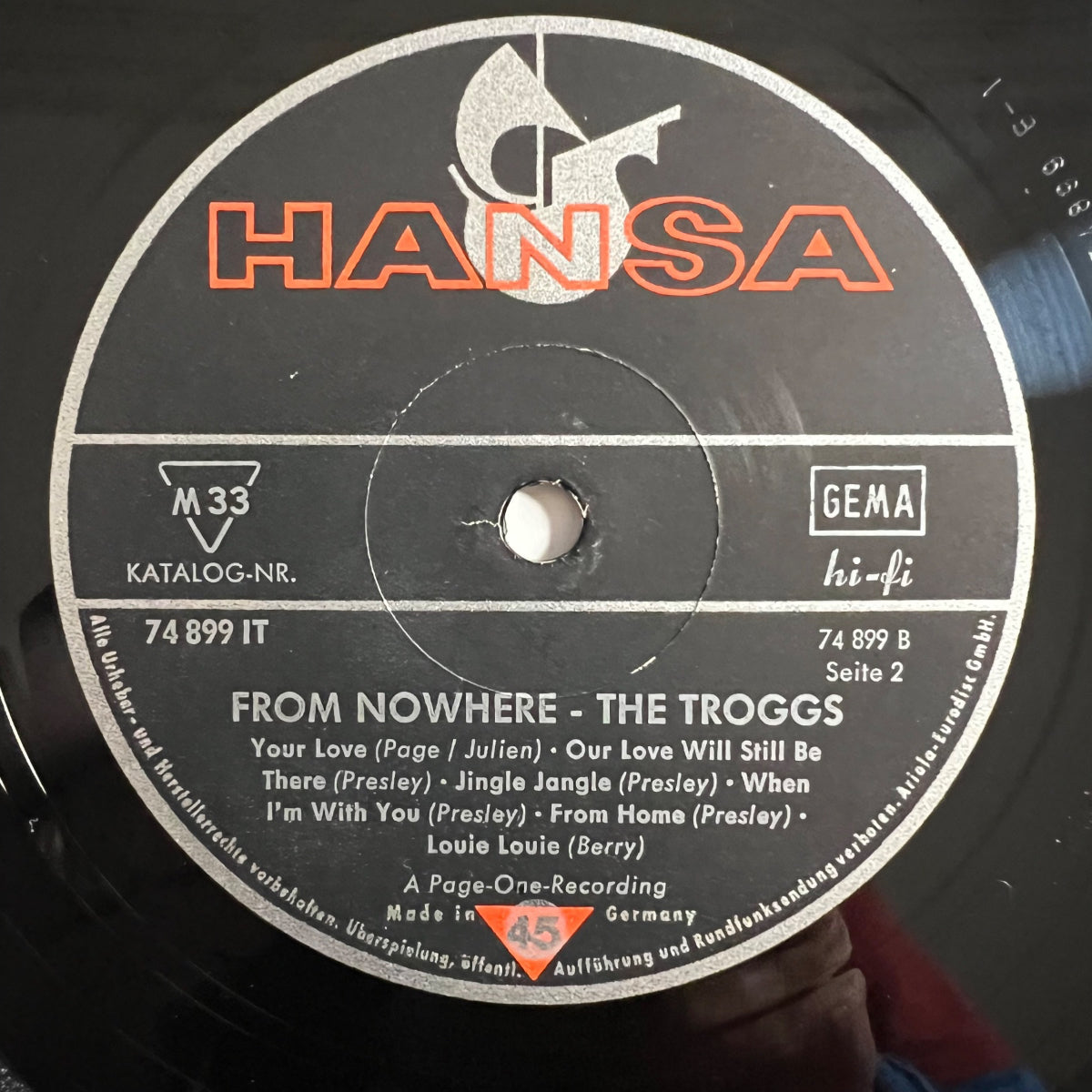Troggs - From Nowhere / 1. D-Press. 1966 - (VG++/M-)