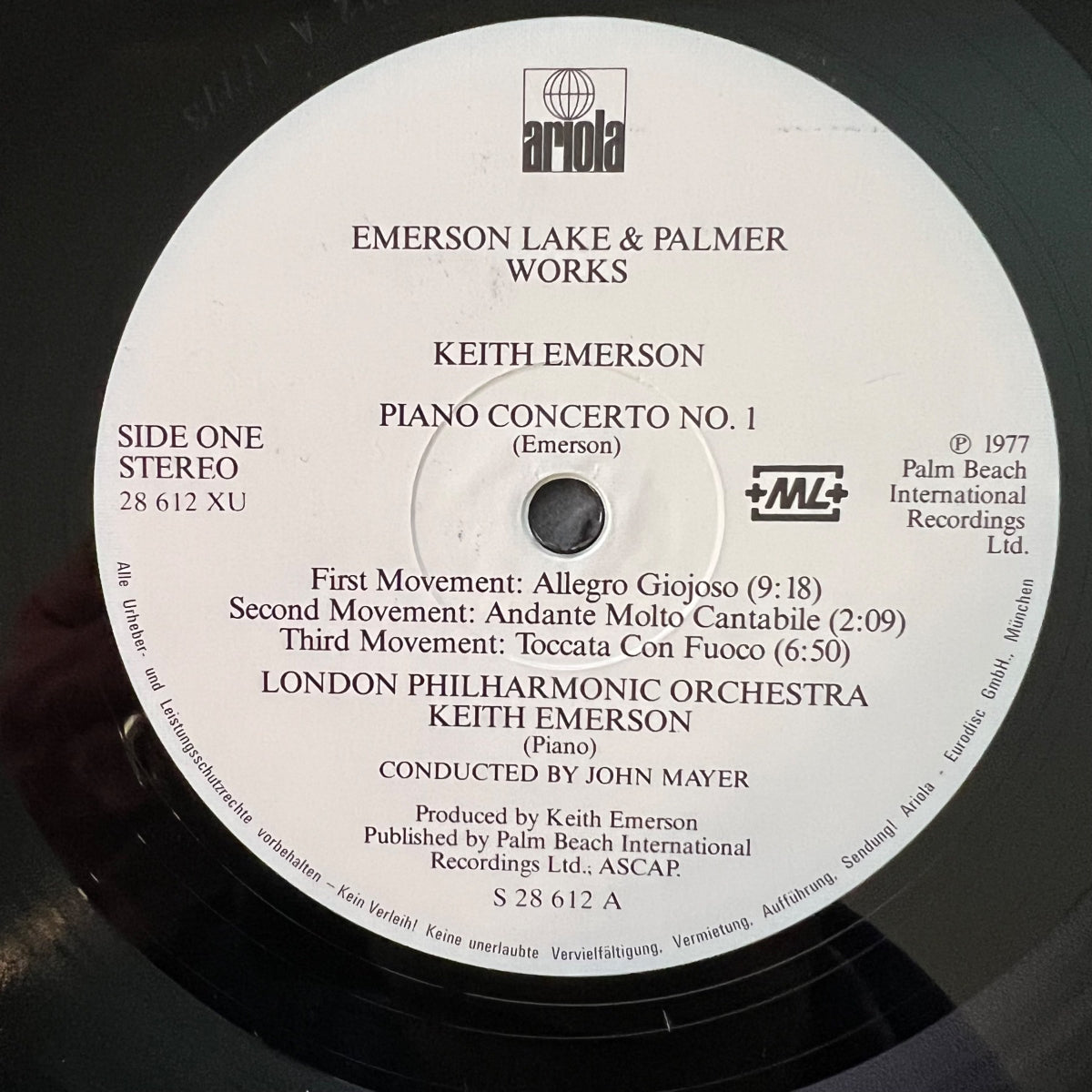 Emerson Lake & Palmer - Works Vol. 1 / Swiss-Press. 198? - (VG++/VG++)