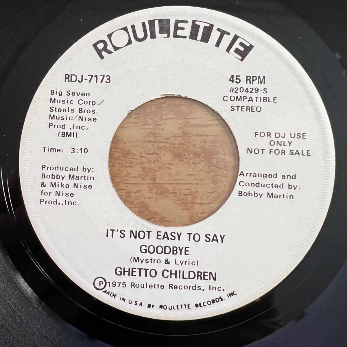 Ghetto Children - Don't Take Your Sweet Lovin' Away / US-Promo. 1975 - (M-/Neutral)