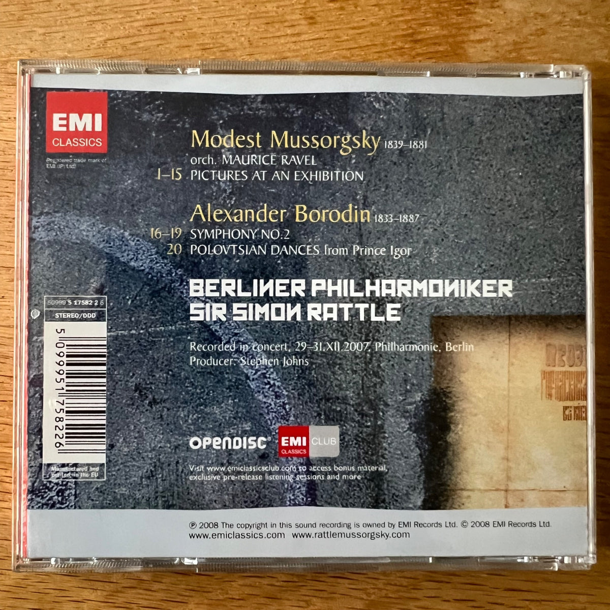 Simon Rattle & Berliner Philharm. - Mussorgsky, Borodin / CD - 1. EU-Press. 2008 - (M-/M-)