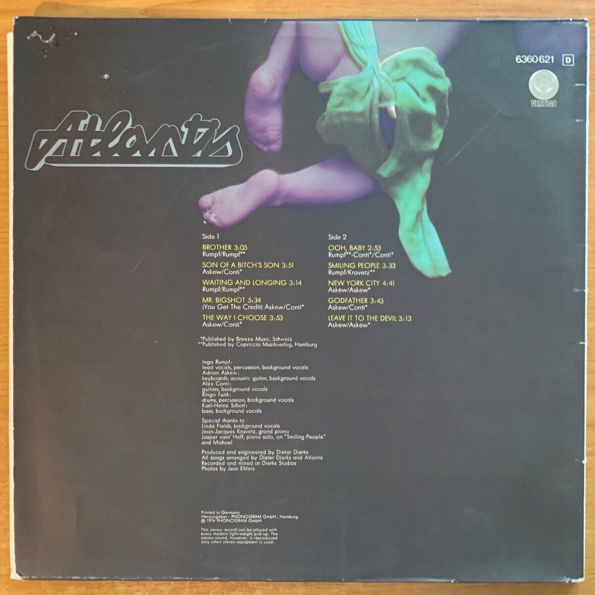 Atlantis - Ooh, Baby // 1. D-Pressing 1974 - (VG++/VG++)