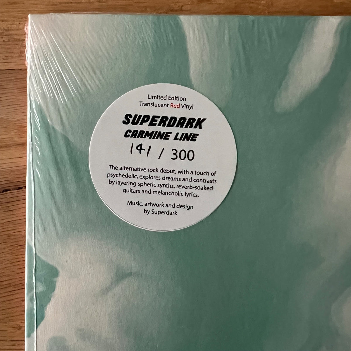 Superdark - Carmine Line / 1. Pressage suisse. 2019 - Vinyle rouge - (M-/M-)
