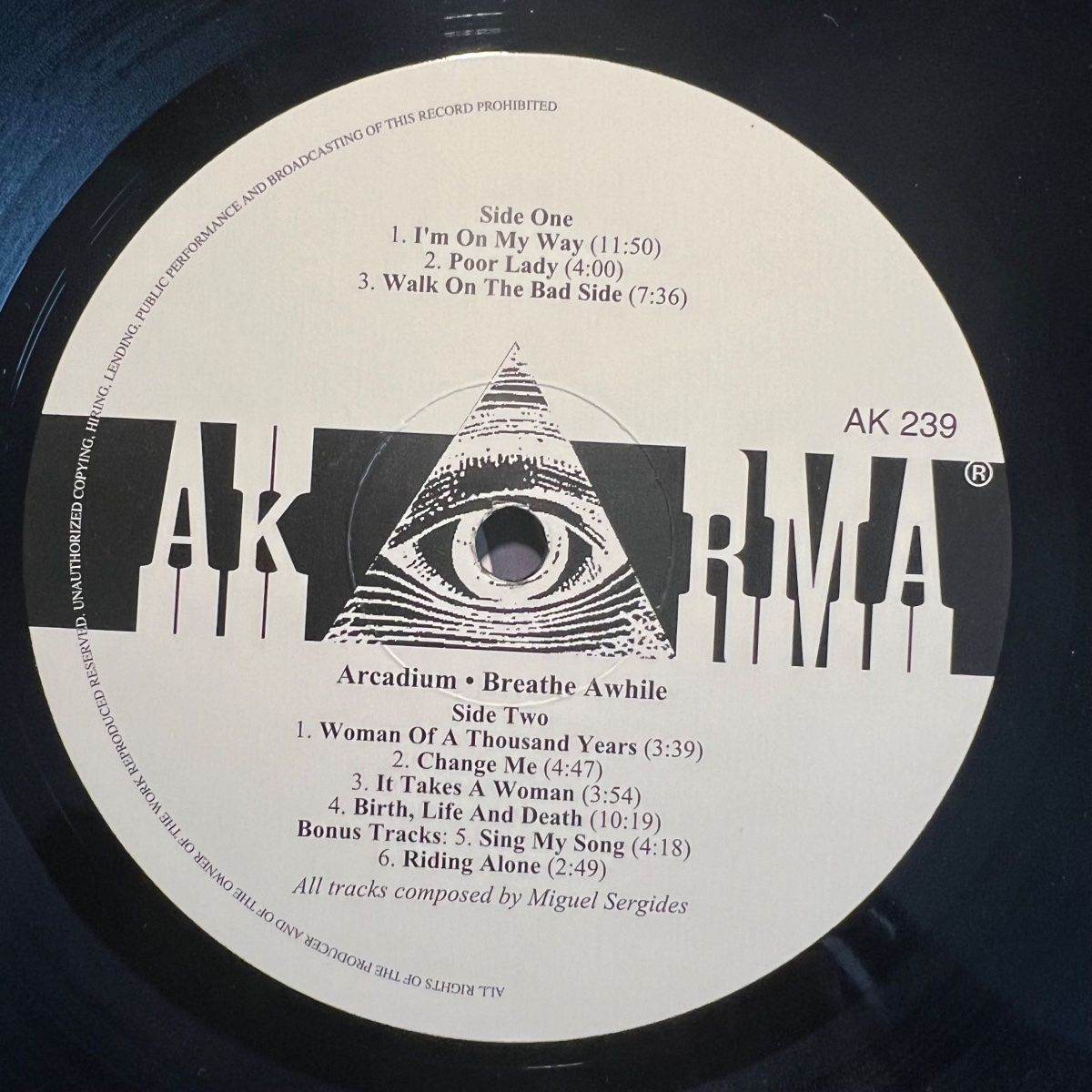 Arcadium - Breathe Awhile / Italy-Press. 2003 - TOP - 180gr. (M-/M-)