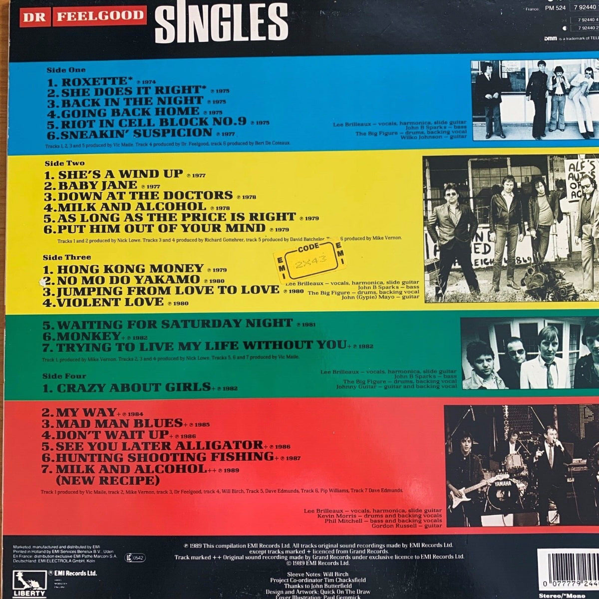 Dr. Feelgood - Singles, The UA Years+ / 2 LPs - 1. D-Press. 1989 - (M-/VG++)