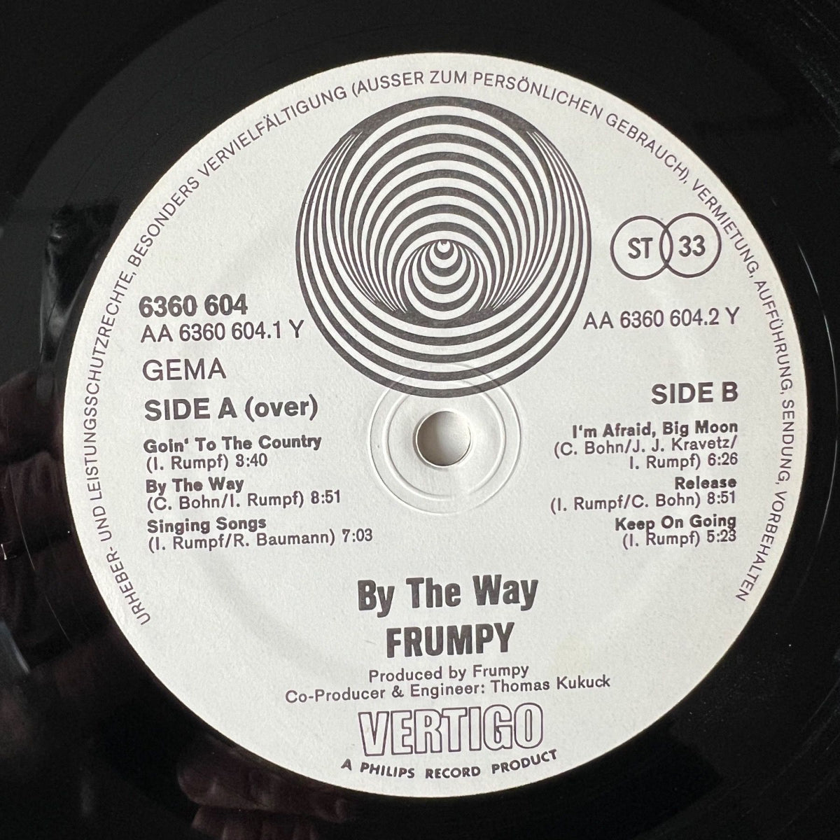 Frumpy - By The Way / 1. D-Press. 1972 incl. Poster - (M-/VG++)