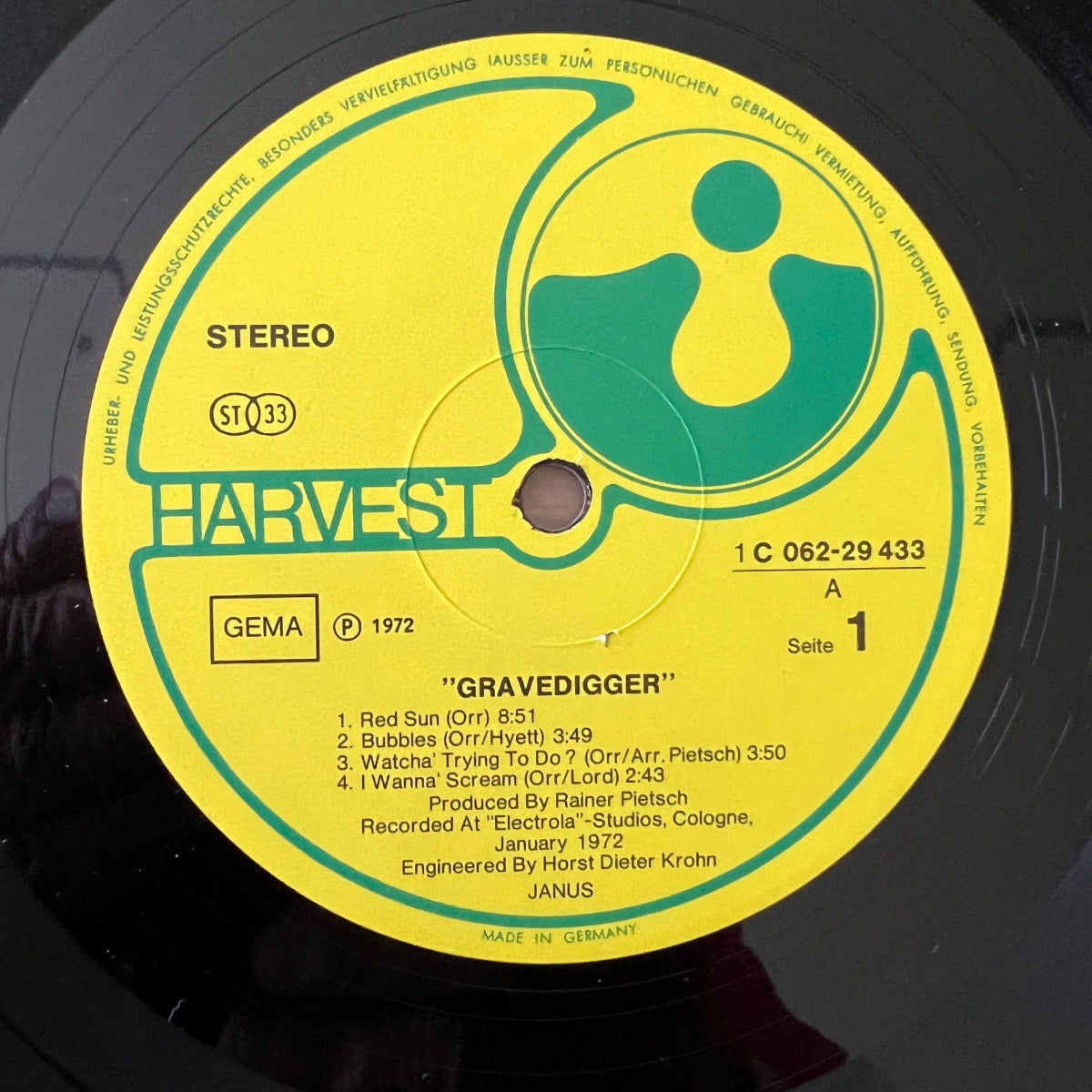 Janus - Gravedigger / 1. D-Press. 1972 - (VG++/VG+)