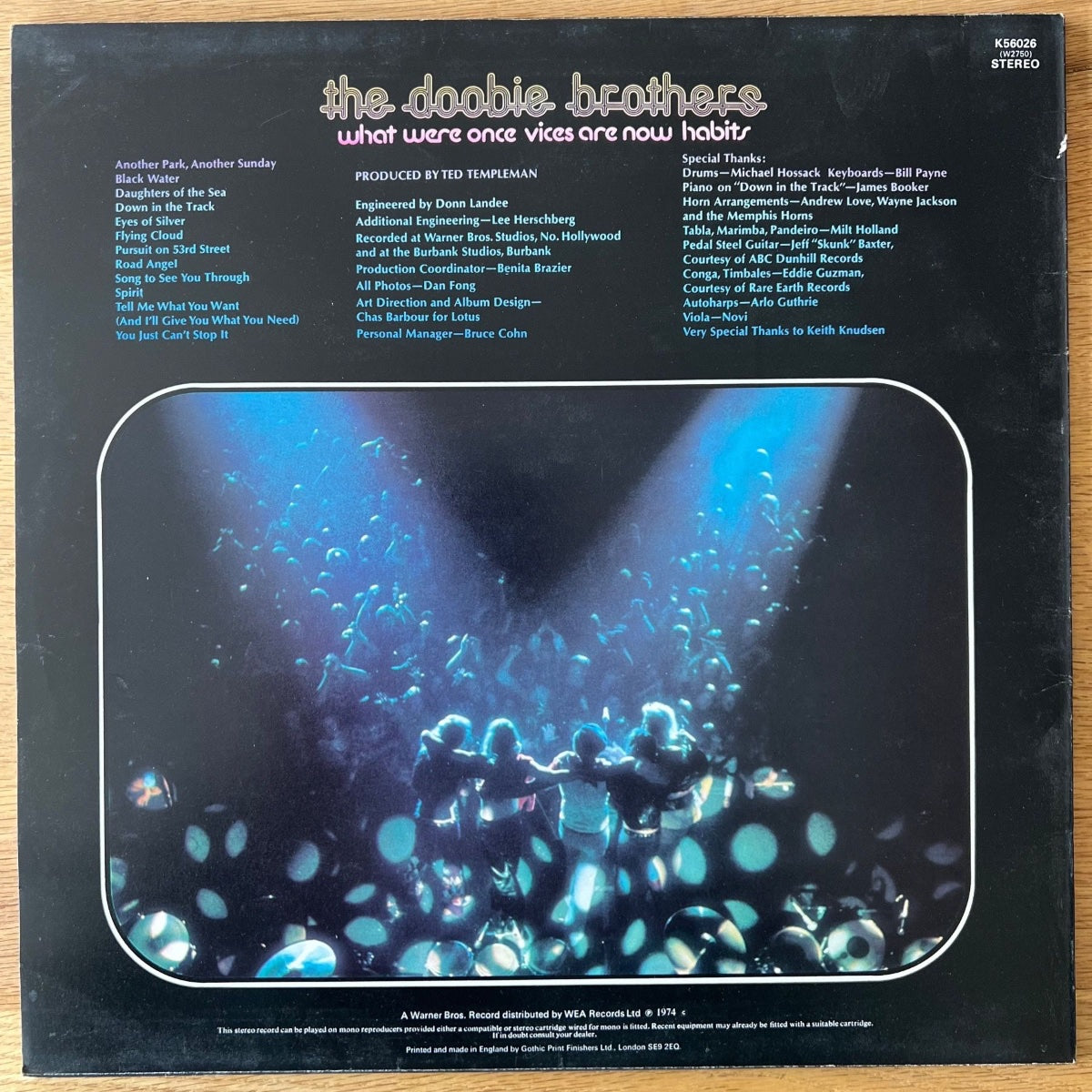 Doobie Brothers - What Were Once Vices Are Now Habits / UK Press. 1974 - Incl. Poster - (VG++/VG++)