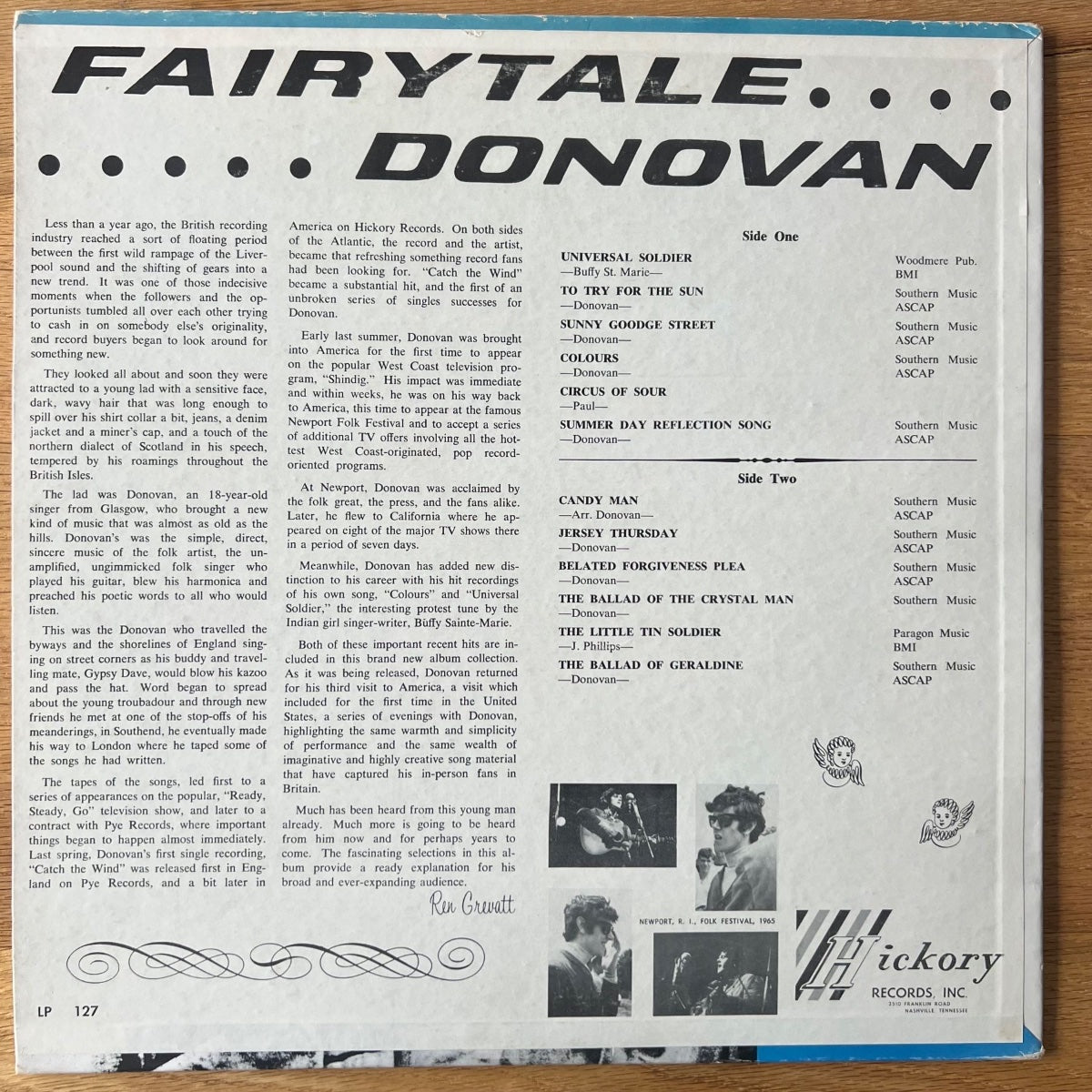 Donovan - Fairytale / 1st US Press. 1965 - Stereo - (VG+/VG)