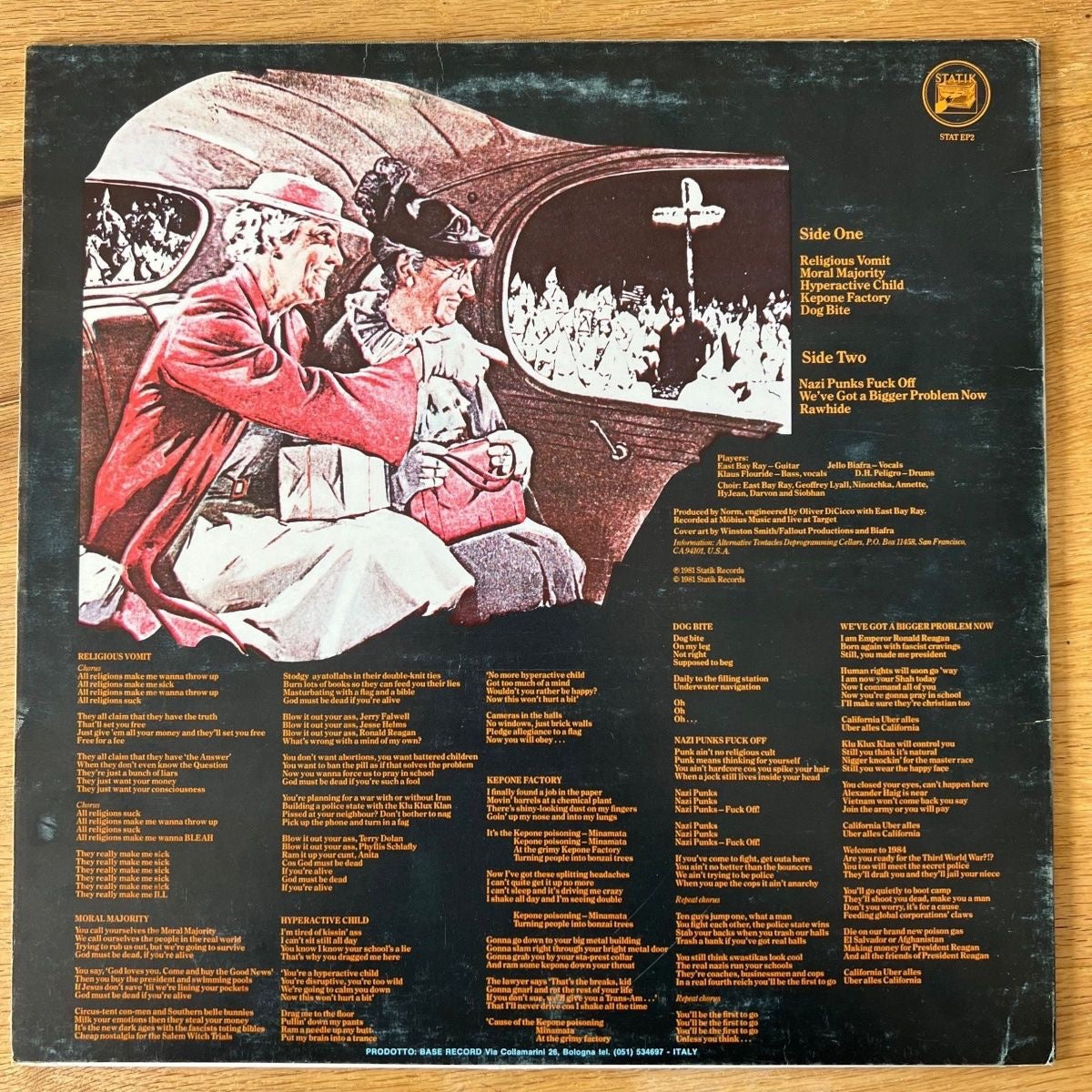 Dead Kennedys - In God We Trust, Inc. / 1. Italy-Press. 1981 (M-/VG+)