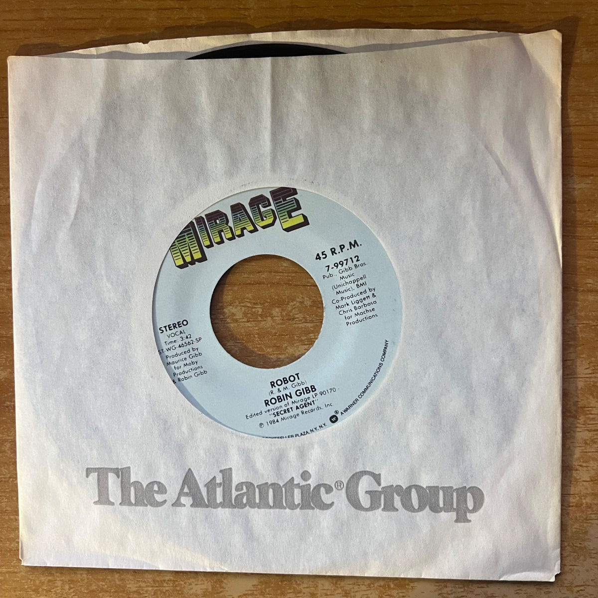Robin Gibb - Secret Agent / 1. US-Press. 1984 - (M-/VG+)