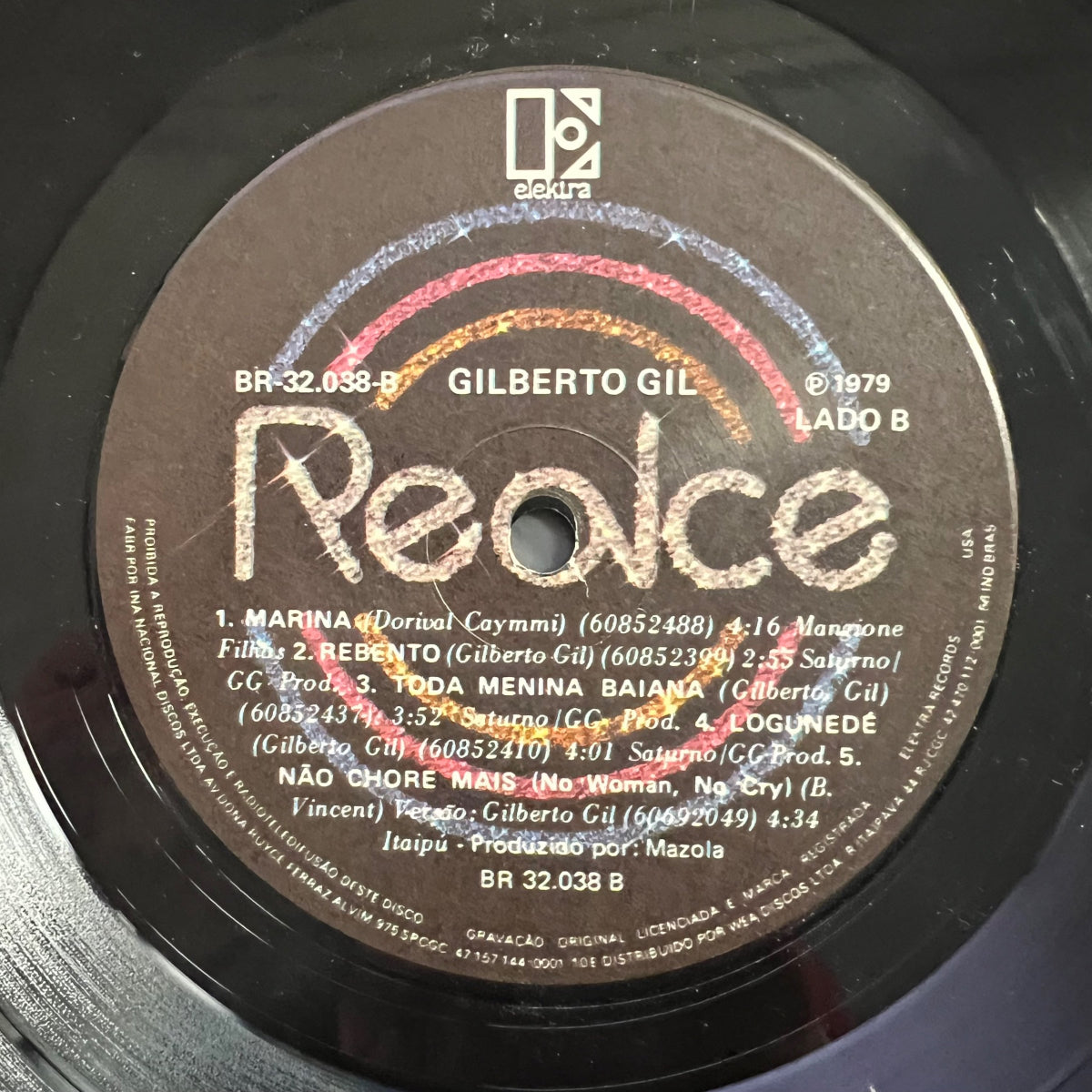 Gilberto Gil - Realce / 1. Brasil 1979 - (M-/VG++)
