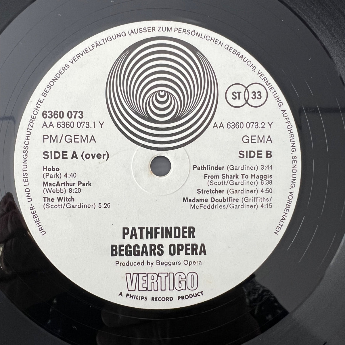 Beggars Opera - Pathfinder / 1. D-Press. 1972 incl. poster - (M-/M-)