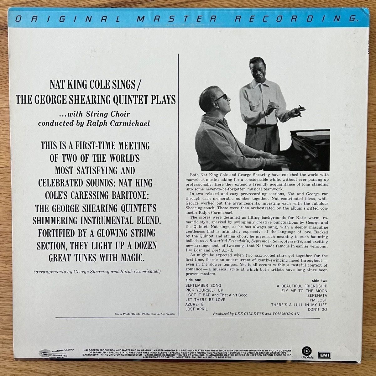 Nat King Cole & George Shearing - Same / Audiophile MFSL 1983 - (M-/VG++)